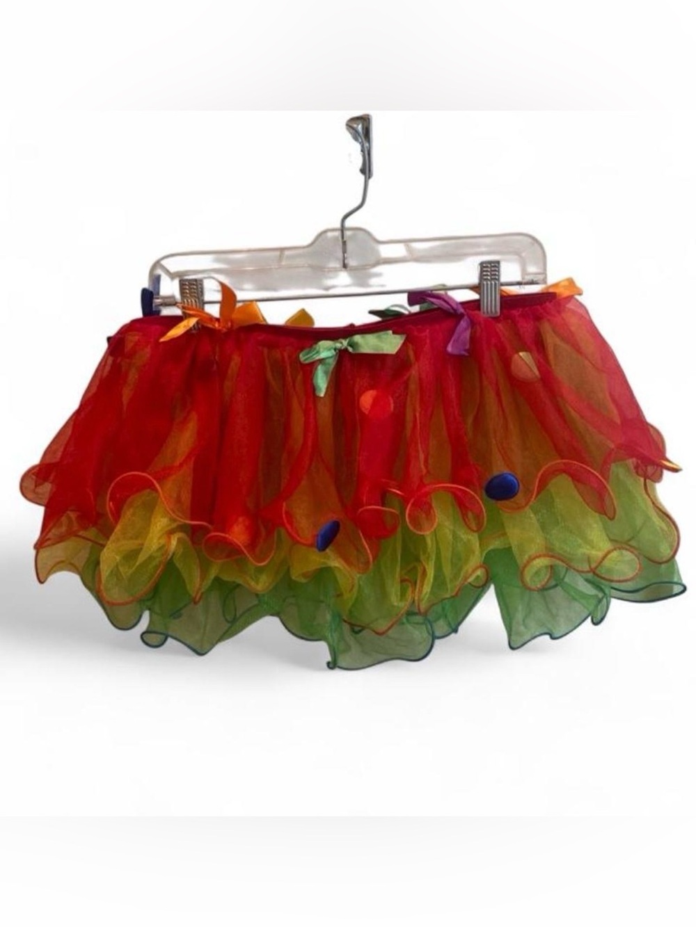 Colorful Rainbow Coquette Layered Tutu Skirt